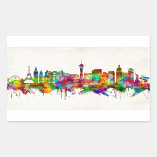 Las Vegas Nevada Skyline Rechthoekige Sticker