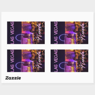 Las Vegas Nevada Skyline Rechthoekige Sticker