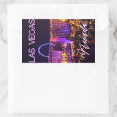 Las Vegas Nevada Skyline Rechthoekige Sticker (Tas)