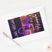 Las Vegas Nevada Skyline Rechthoekige Sticker (Envelop)