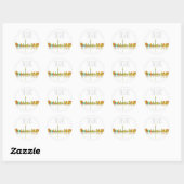 LAS VEGAS, NEVADA SKYLINE - Ronde stickers (Vel)