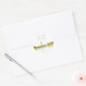 LAS VEGAS, NEVADA SKYLINE - Ronde stickers (Envelop)
