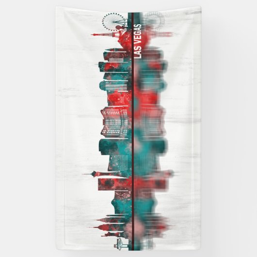 Las Vegas Nevada Skyline Spandoek (Verticaal)