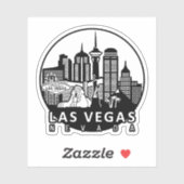 Las Vegas Nevada Skyline Sticker (Vel)