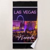 Las Vegas Nevada Skyline Strandlaken (Voorkant)