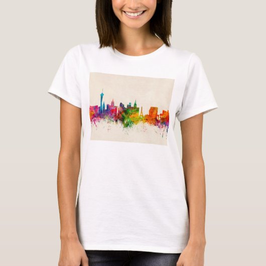 Las Vegas Nevada Skyline T-shirt (Voorkant)