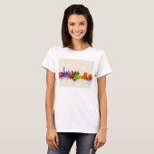 Las Vegas Nevada Skyline T-shirt (Voorkant volledig)