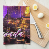 Las Vegas Nevada Skyline Theedoek (Quarter Fold)