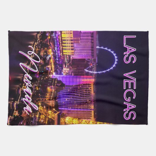 Las Vegas Nevada Skyline Theedoek (Horizontaal)