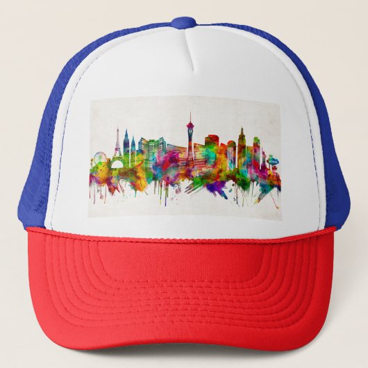 Las Vegas Nevada Skyline Trucker Pet (Voorkant)