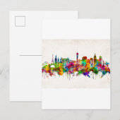 Las Vegas Nevada Skyline Uitnodiging Briefkaart (Voorkant / Achterkant)