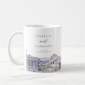 LAS VEGAS NEVADA Skyline Weddennames Koffiemok (Links)