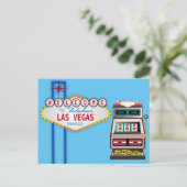 LAS VEGAS Nevada-sleuf Briefkaart (Staand voorkant)