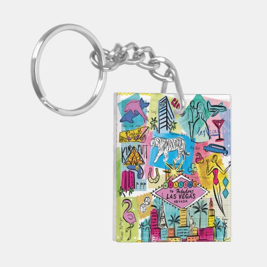 Las Vegas, Nevada Sleutelhanger (Voorkant Links)