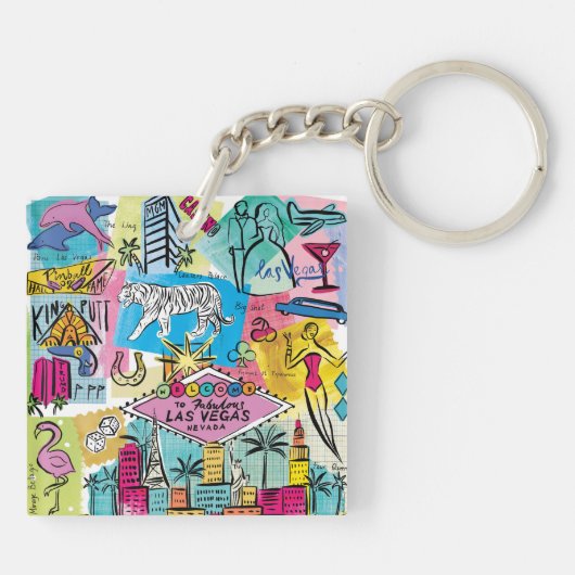 Las Vegas, Nevada Sleutelhanger (Achterkant)