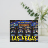 LAS VEGAS Nevada Slot Machines reizen Briefkaart (Staand voorkant)
