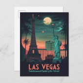 Las Vegas Nevada - stadsbeeld Briefkaart (Voorkant / Achterkant)