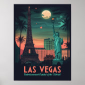 Las Vegas Nevada -  stadsbeeld Poster (Voorkant)