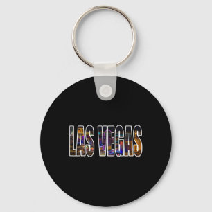Las Vegas Nevada Stedelijke Silhouette Fotografie Sleutelhanger
