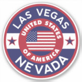 LAS VEGAS, Nevada Sticker (Voorkant)