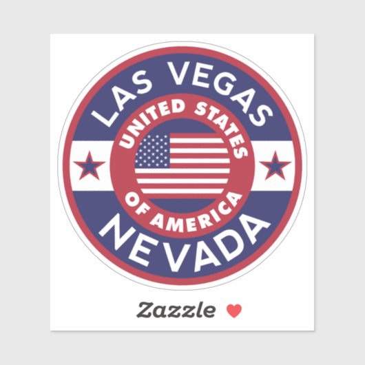 LAS VEGAS, Nevada Sticker (Vel)