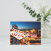 Las Vegas, Nevada teken voor een stad, foto Briefkaart (Staand voorkant)