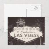 LAS VEGAS Nevada Travel Briefkaart (Voorkant / Achterkant)
