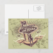 Las Vegas Nevada Tshirts en Gifts Briefkaart (Voorkant / Achterkant)