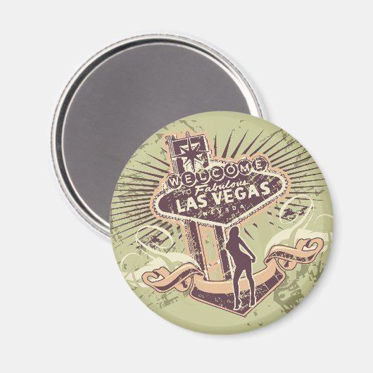 Las Vegas Nevada Tshirts en Gifts Magneet (Voorkant / Achterkant)