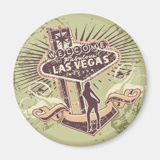Las Vegas Nevada Tshirts en Gifts Magneet (Voorkant)