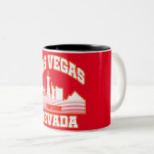 Las Vegas, Nevada Tweekleurige Koffiemok (Voorkant rechts)