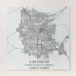 Las Vegas Nevada USA Cities Travel City Map Legpuzzel