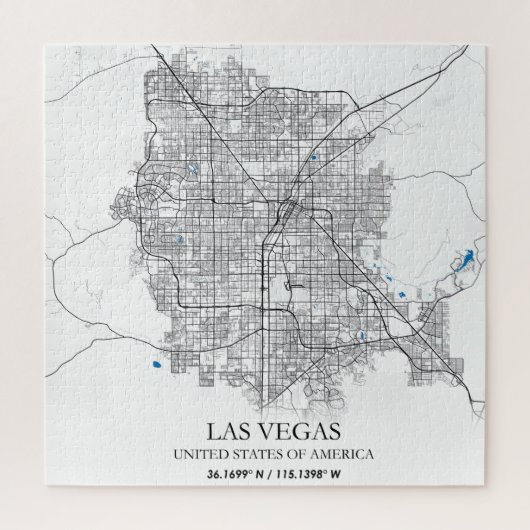 Las Vegas Nevada USA Cities Travel City Map Legpuzzel (Verticaal)