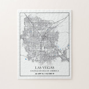 Las Vegas Nevada USA Cities Travel City Map Legpuzzel