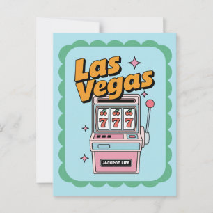 Las Vegas Nevada USA Slot Machine Jackpot Briefkaart