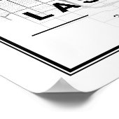 Las Vegas Nevada USA Travel City Map Poster (Hoek)