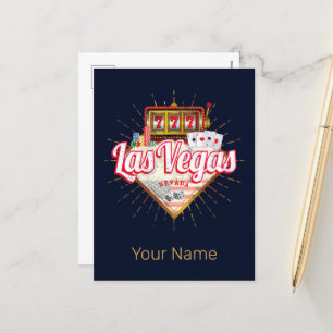 Las Vegas Nevada Verenigde Staten Casino Verenigd Feestdagenkaart