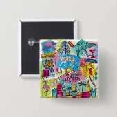 Las Vegas, Nevada Vierkante Button 5,1 Cm (Voorkant /achterkant)