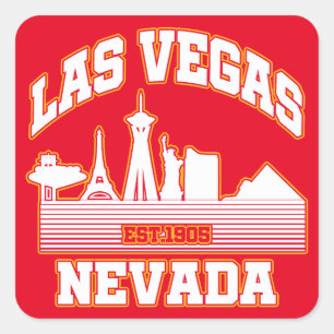 Las Vegas, Nevada Vierkante Sticker
