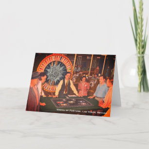 Las Vegas, Nevada Vintage Casino Scene (Old Vegas) Bedankkaart