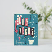 Las Vegas nevada vintage-poster Briefkaart (Staand voorkant)