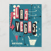 Las Vegas nevada vintage-poster Briefkaart (Voorkant)