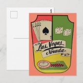 Las Vegas, Nevada Vintage Travel Briefkaart (Voorkant / Achterkant)