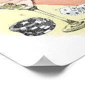 Las Vegas, Nevada | Waterverf Schets Afbeelding Poster (Hoek)