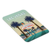 Las Vegas Nevada welkomstbord Vintage Travel Magneet (Rechterzijde)