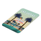 Las Vegas Nevada welkomstbord Vintage Travel Magneet (Linkerzijde)