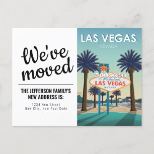 Las Vegas Nevada welkomstbord Vintage We zijn verh Briefkaart