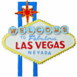 Las Vegas, Nevada, Welkomstteken Staand Fotobeeldje<br><div class="desc">Een leuke decoratie voor bureau of boekenkasten - het beroemde Welkomstteken van Las Vegas.</div>