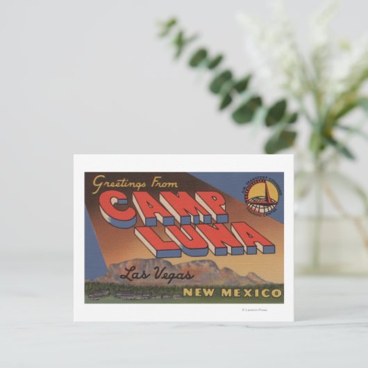 Las Vegas, New Mexico - Camp Luna Briefkaart (Staand voorkant)