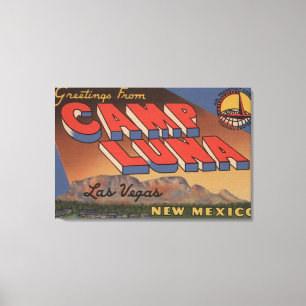 Las Vegas, New Mexico - Camp Luna Canvas Afdruk